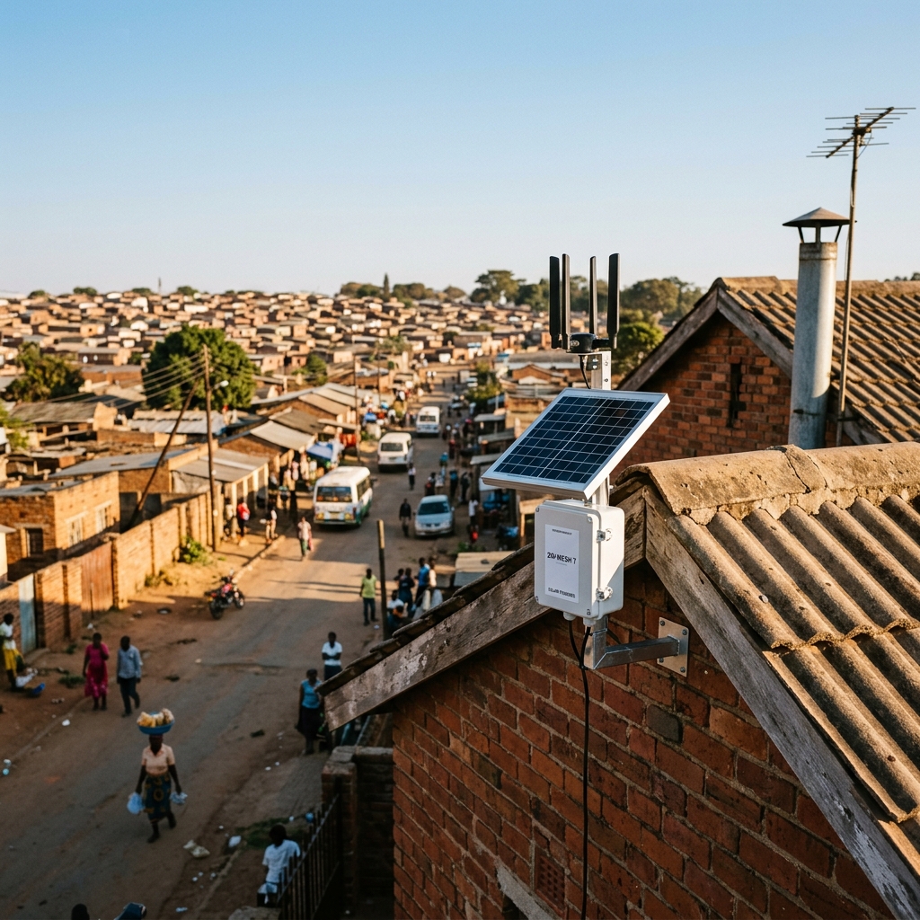 Collaboana Last Mile Solar Wifi Mesh Node Network